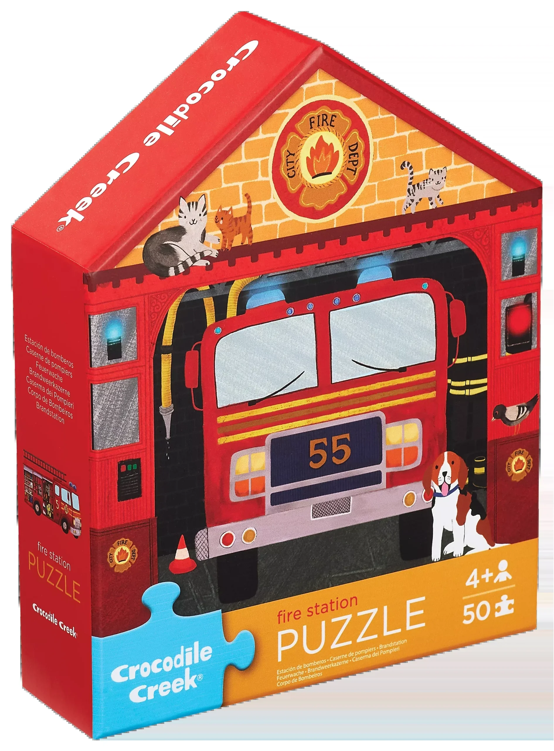 50 Pc Flat house Puzzle- Fire House