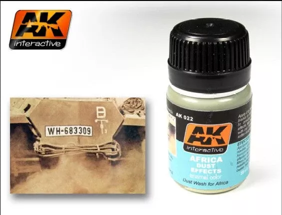 AK Interactive 22 Africa Dust Effects Enamel Paint 35ml Bottle