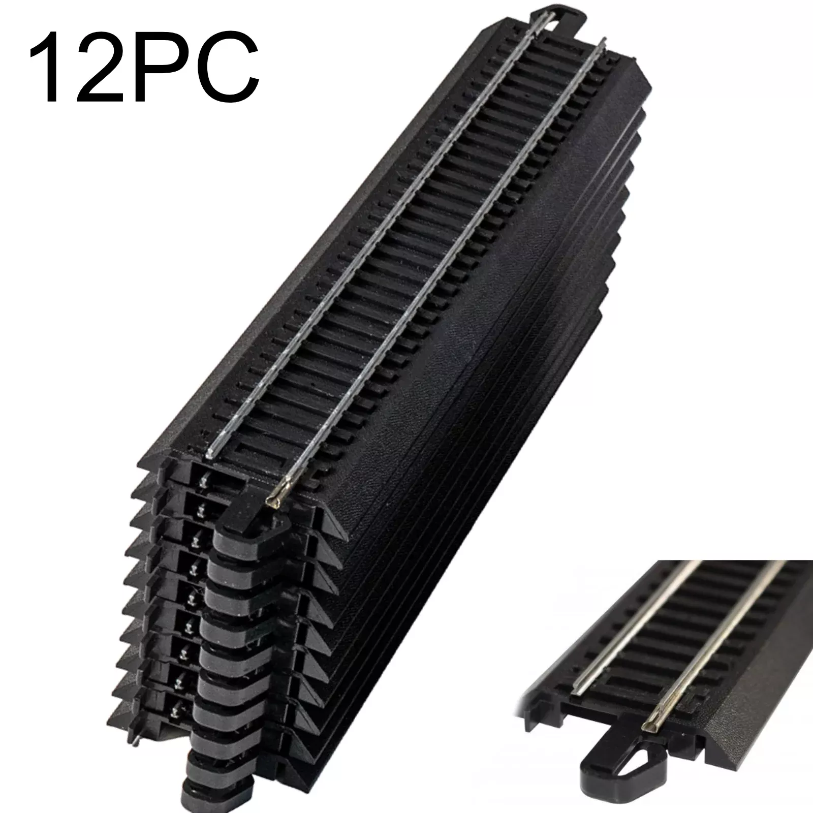Bachmann 44481 9" Straight E-Z HO Train Track (12 Pieces)