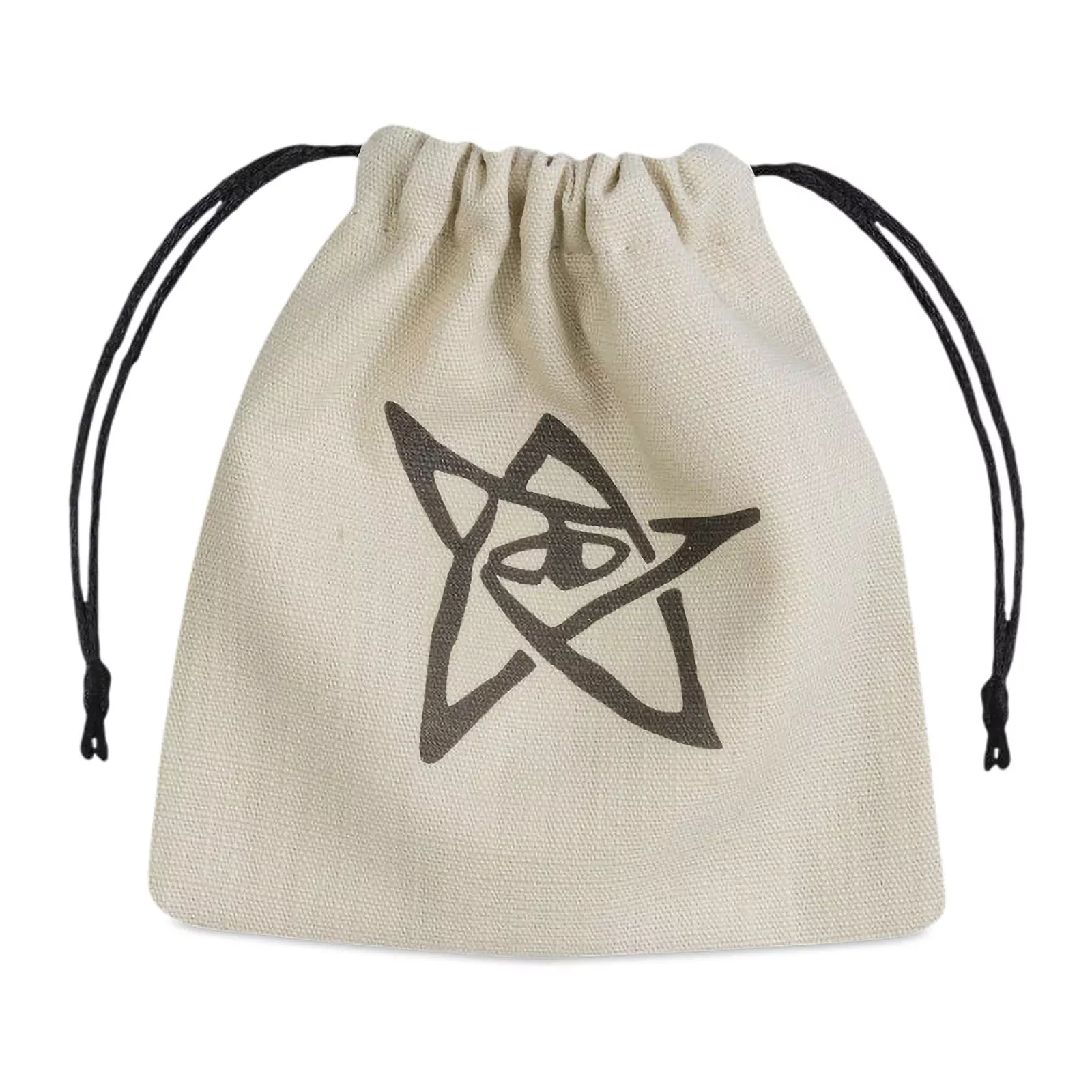Call of Cthulhu RPG Elder Sign Dice Bag beige