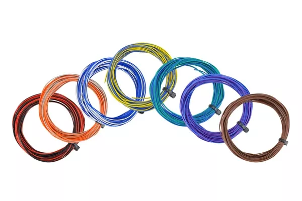 DCC Concepts DCW-32TSET - TWIN Wire Decoder Stranded 6m (32g) Assorted Pack