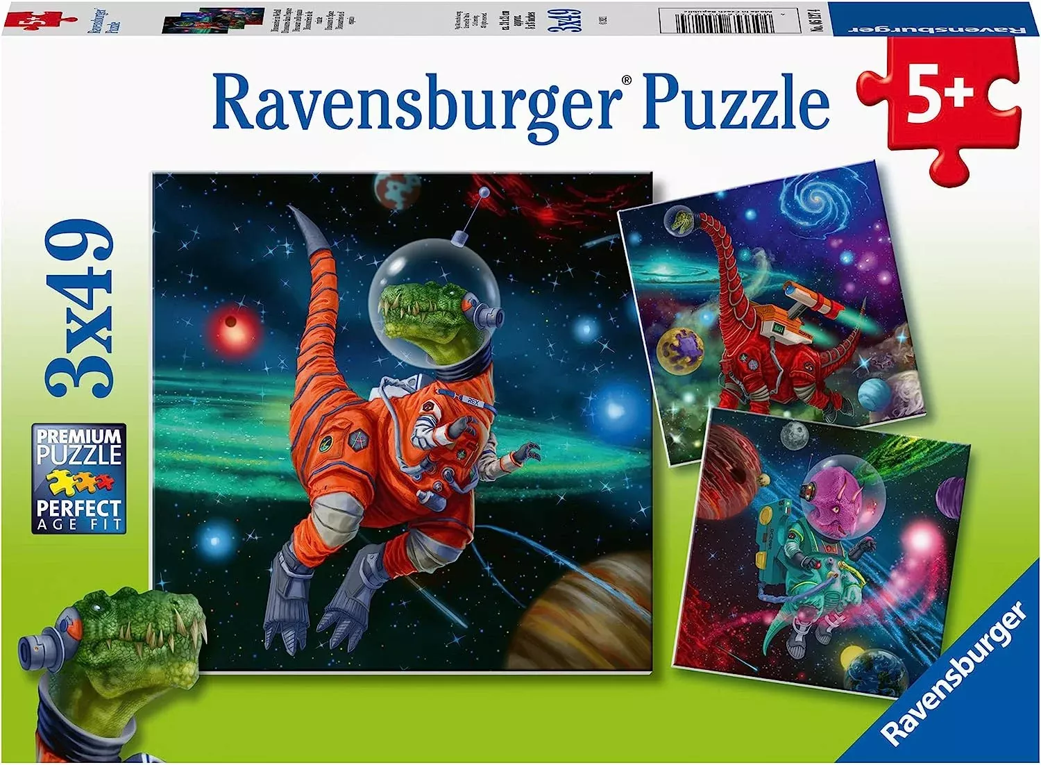 Dinosaurs in Space 3 x 49pc Puzzle Set
