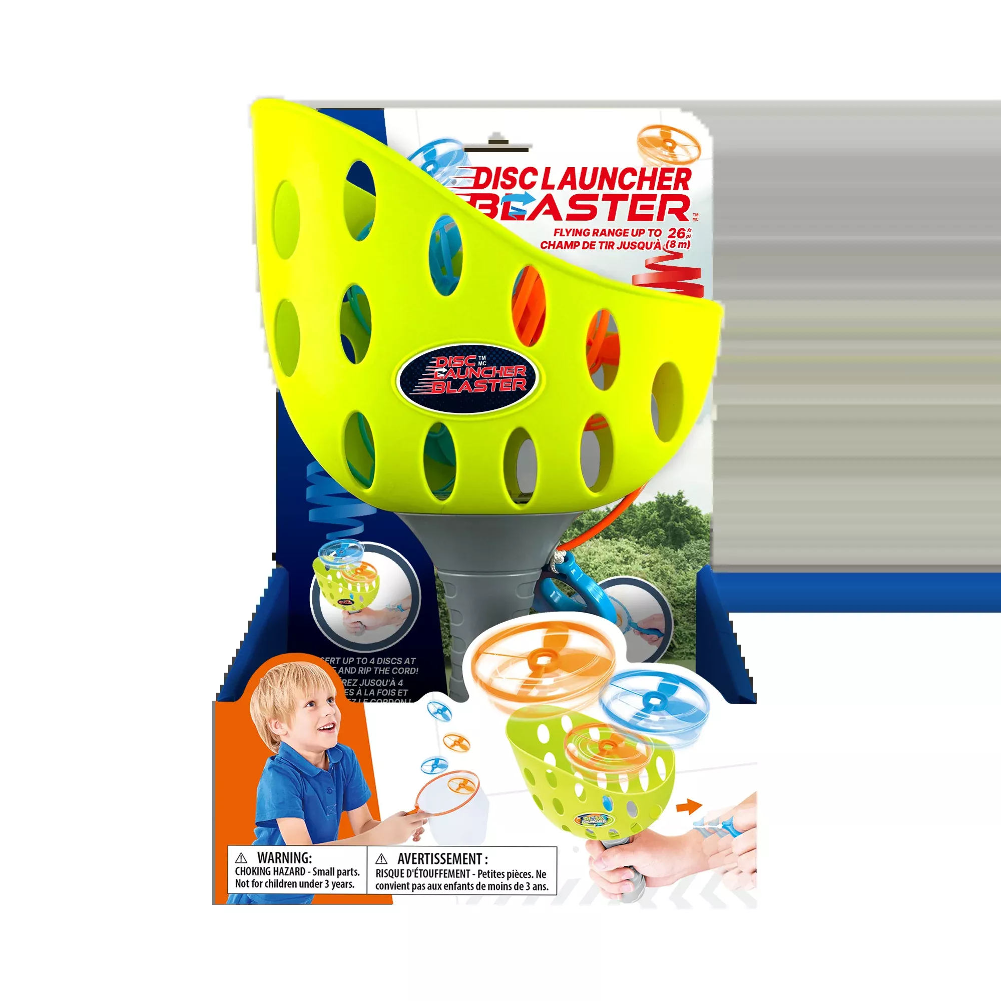 Disc Launcher Blaster W/Net and 12 Disc