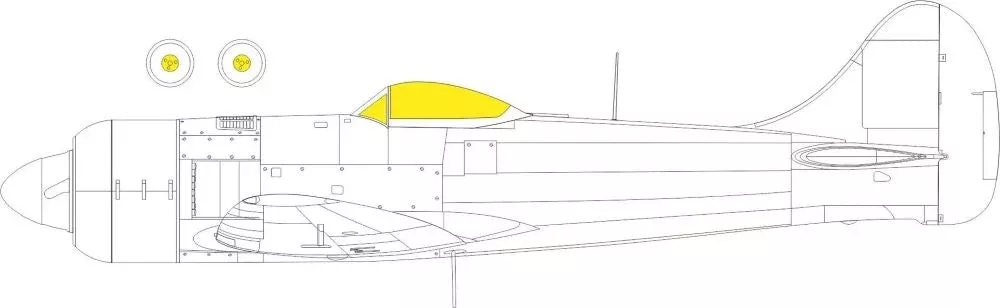 Eduard EX952 1/48 Mask Aircraft- Tempest Mk II Weekend for EDU