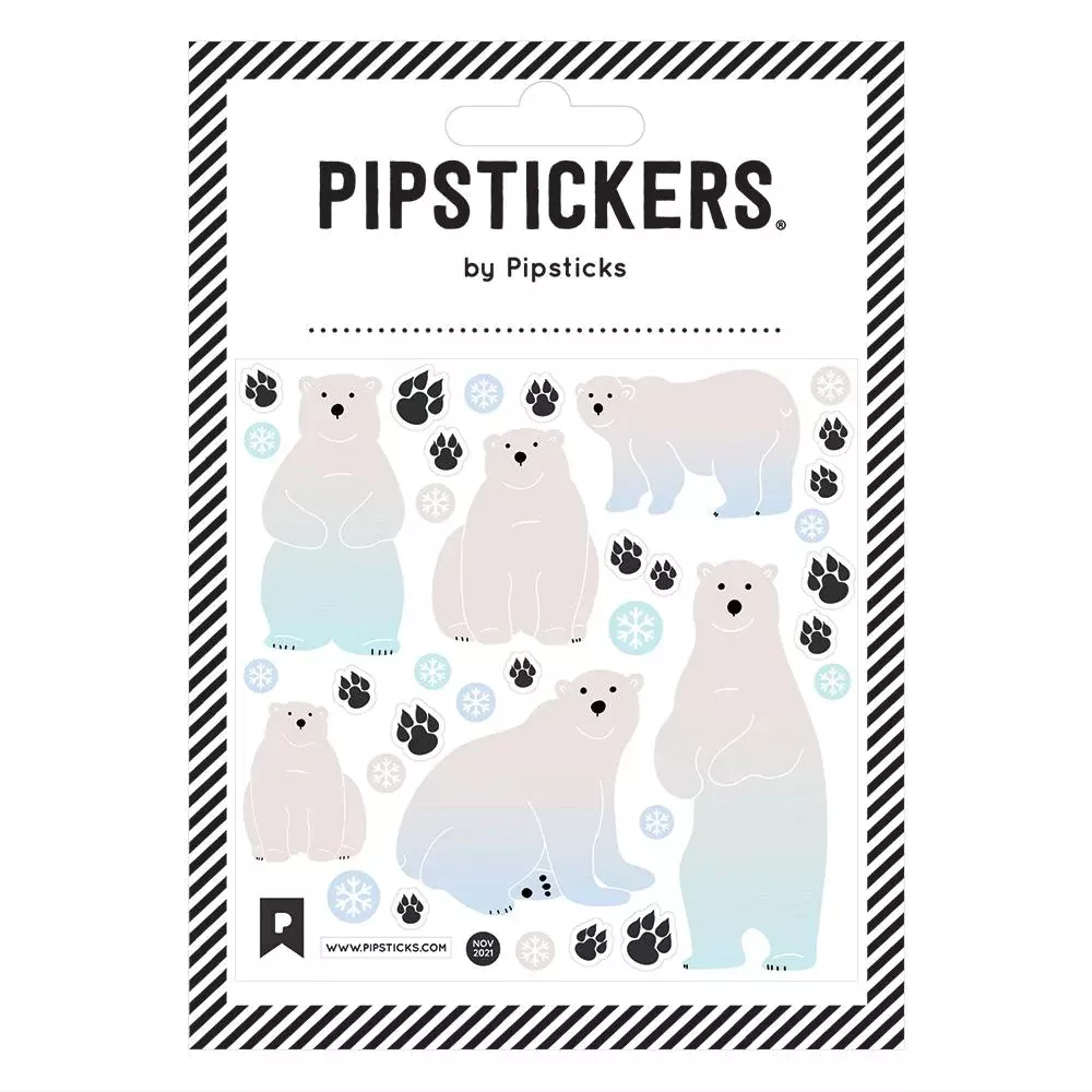 Fuzzy Polar Bear Sticker Sheet