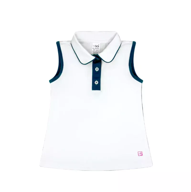 Gabby Tank - Pure Coconut, Nantucket Navy