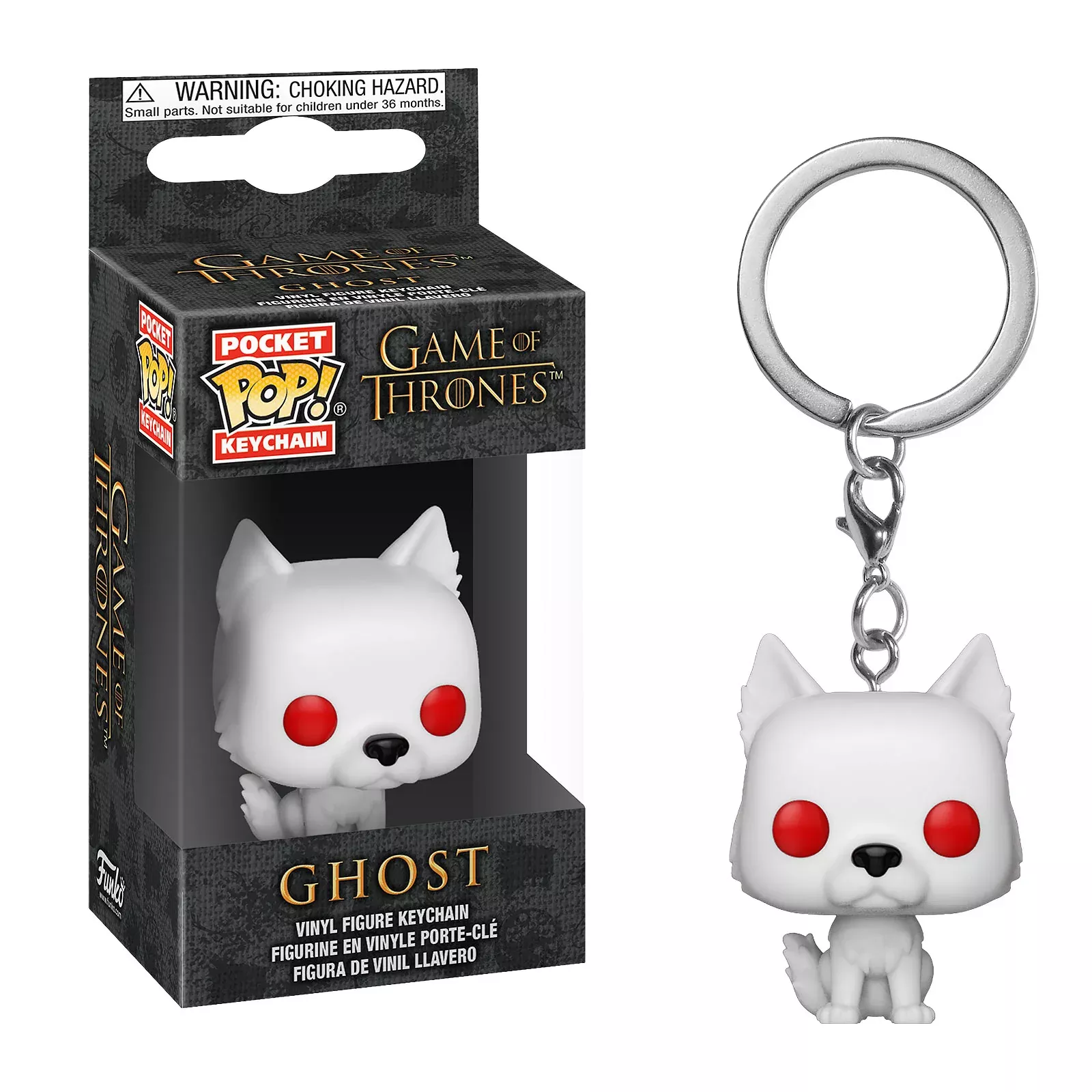 Game of Thrones - Ghost Funko Pop Keychain
