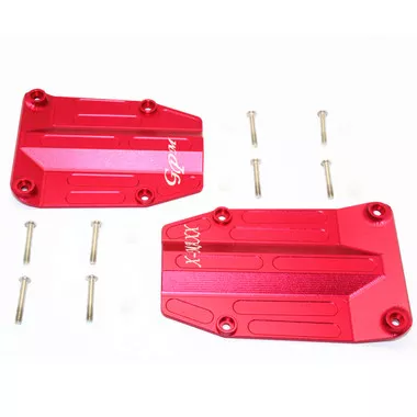 GPM Racing Aluminum Centre Skid Plate Red : Traxxas X-Maxx