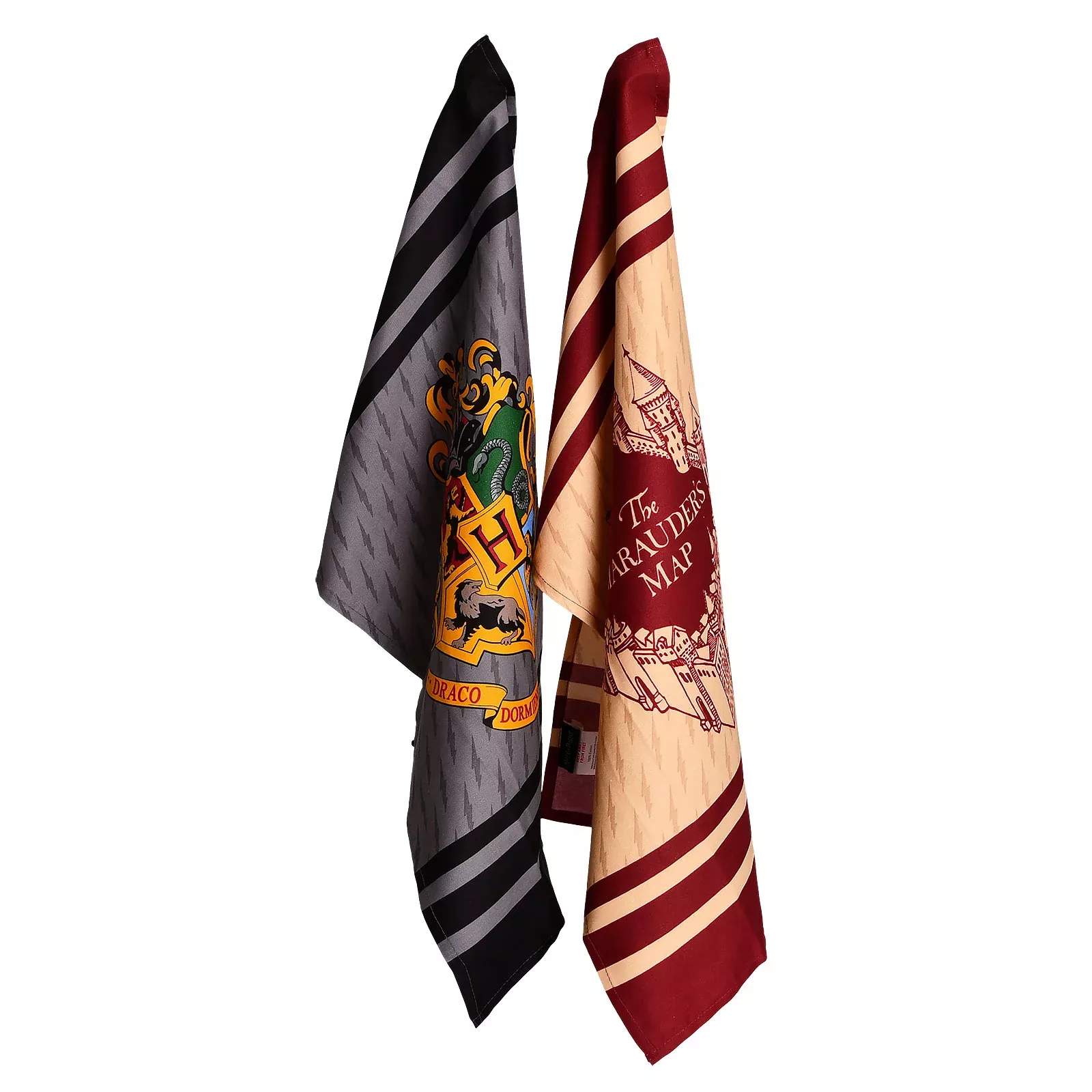 Harry Potter - Marauder's Map & Hogwarts Dish Towels Set