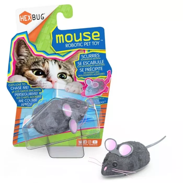 Hex Bug Gray Mouse Cat Toy