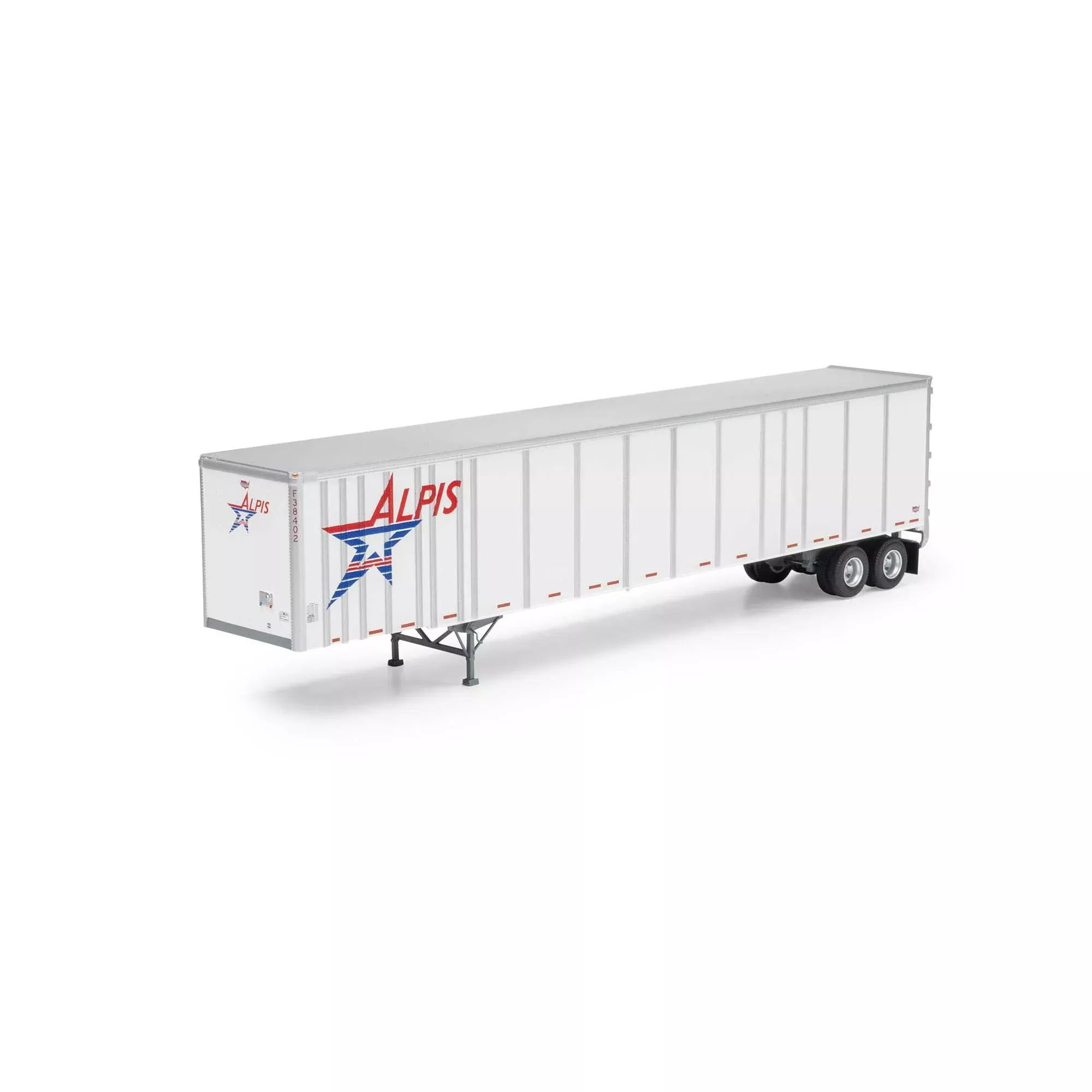 HO 53' Wabash Plate Trailer Plastic Model (ATH72826)