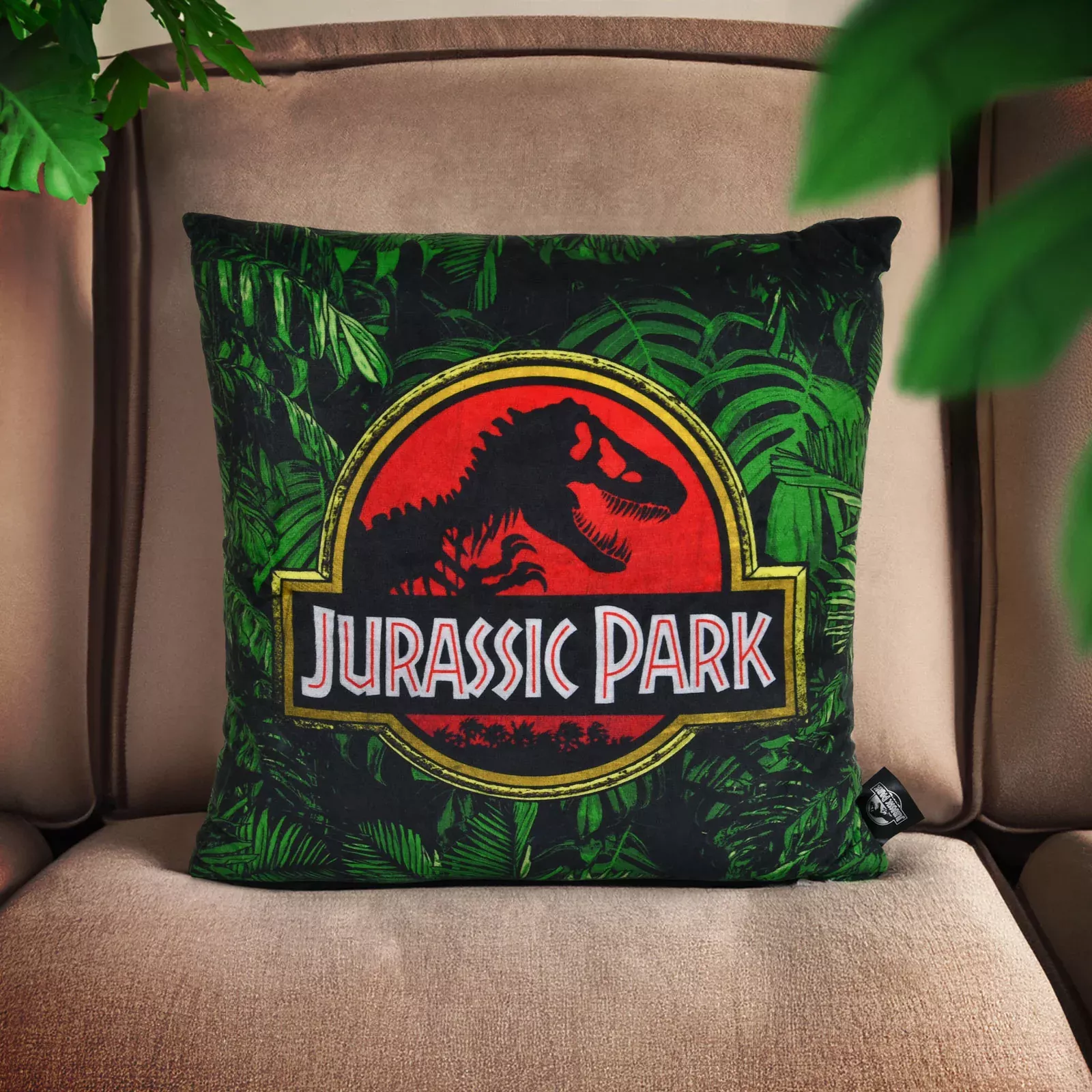 Jurassic Park - Logo Throw Pillow