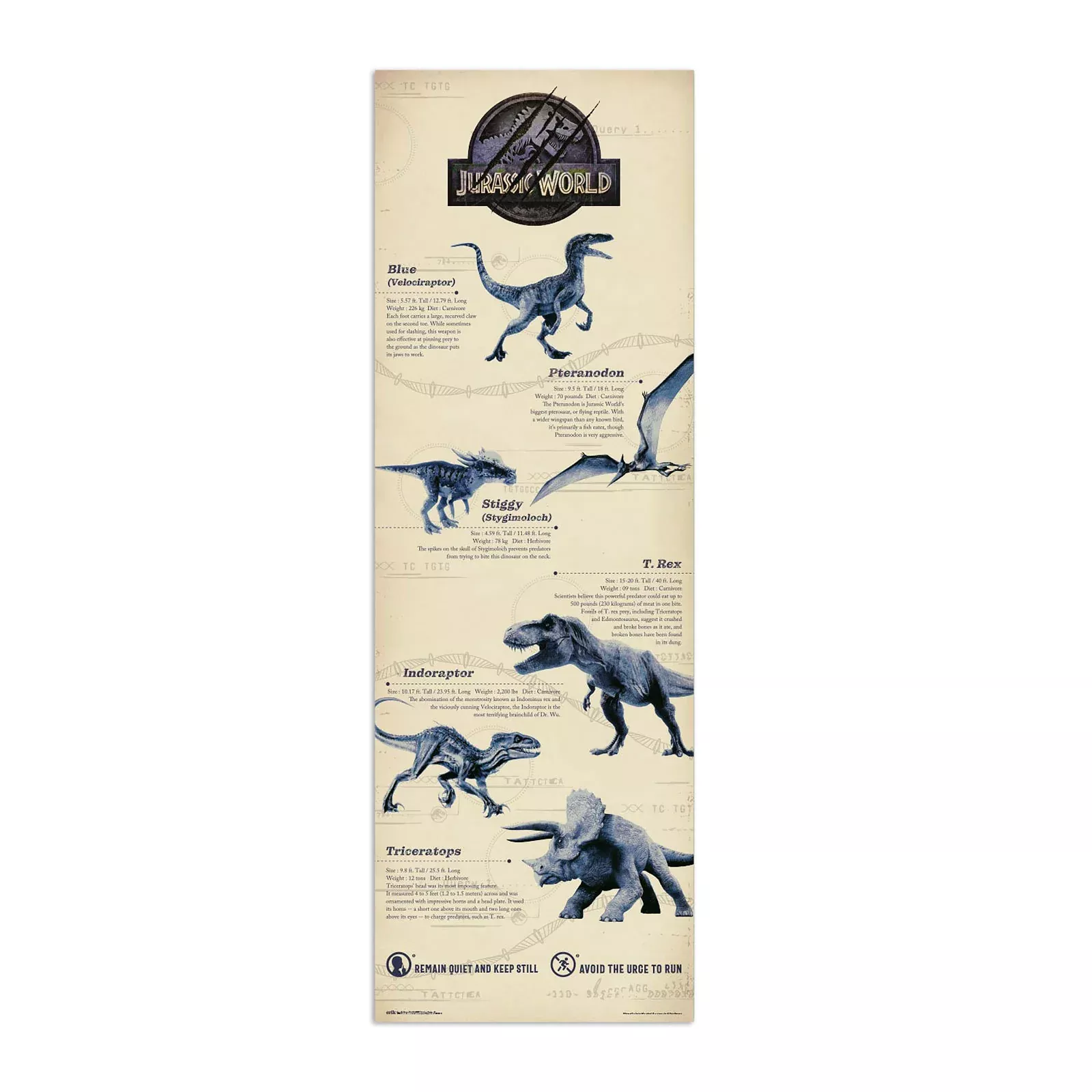 Jurassic World - Door Poster