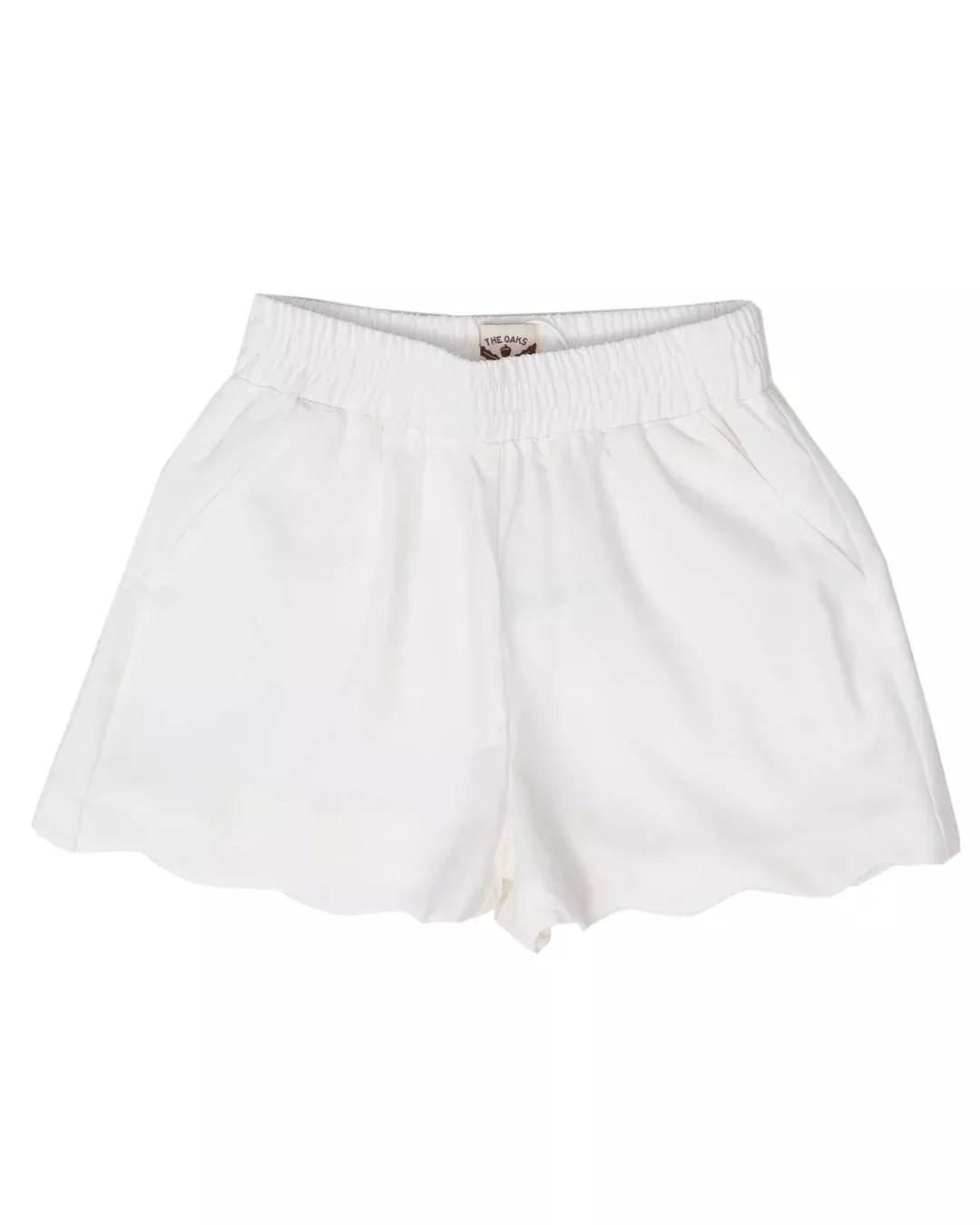 Laura White Twill Shorts