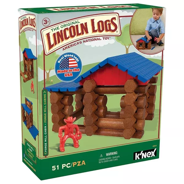 Lincoln Logs Forge Mill Cabin Building Set