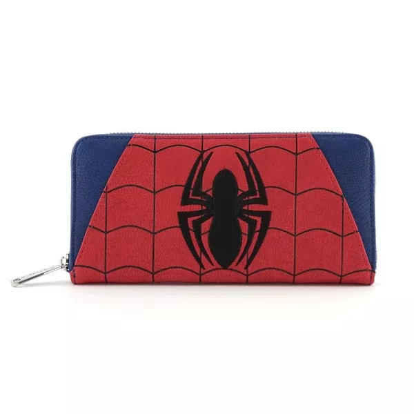 Loungefly Marvel Spider-Man Red And Blue Zip Around Wallet