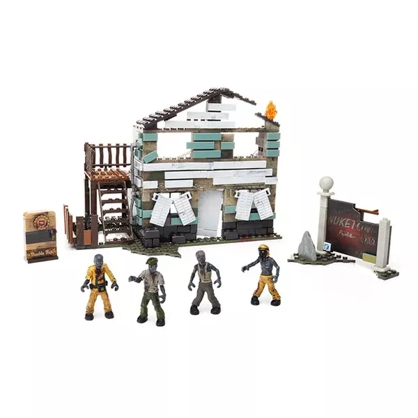 Mega Bloks Call Of Duty Zombies Nuketown Building Set
