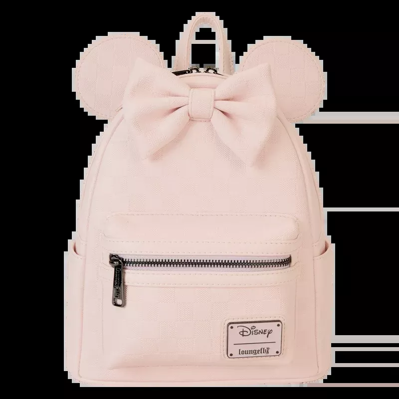 Minnie Mouse Checkered Texture Mini Backpack