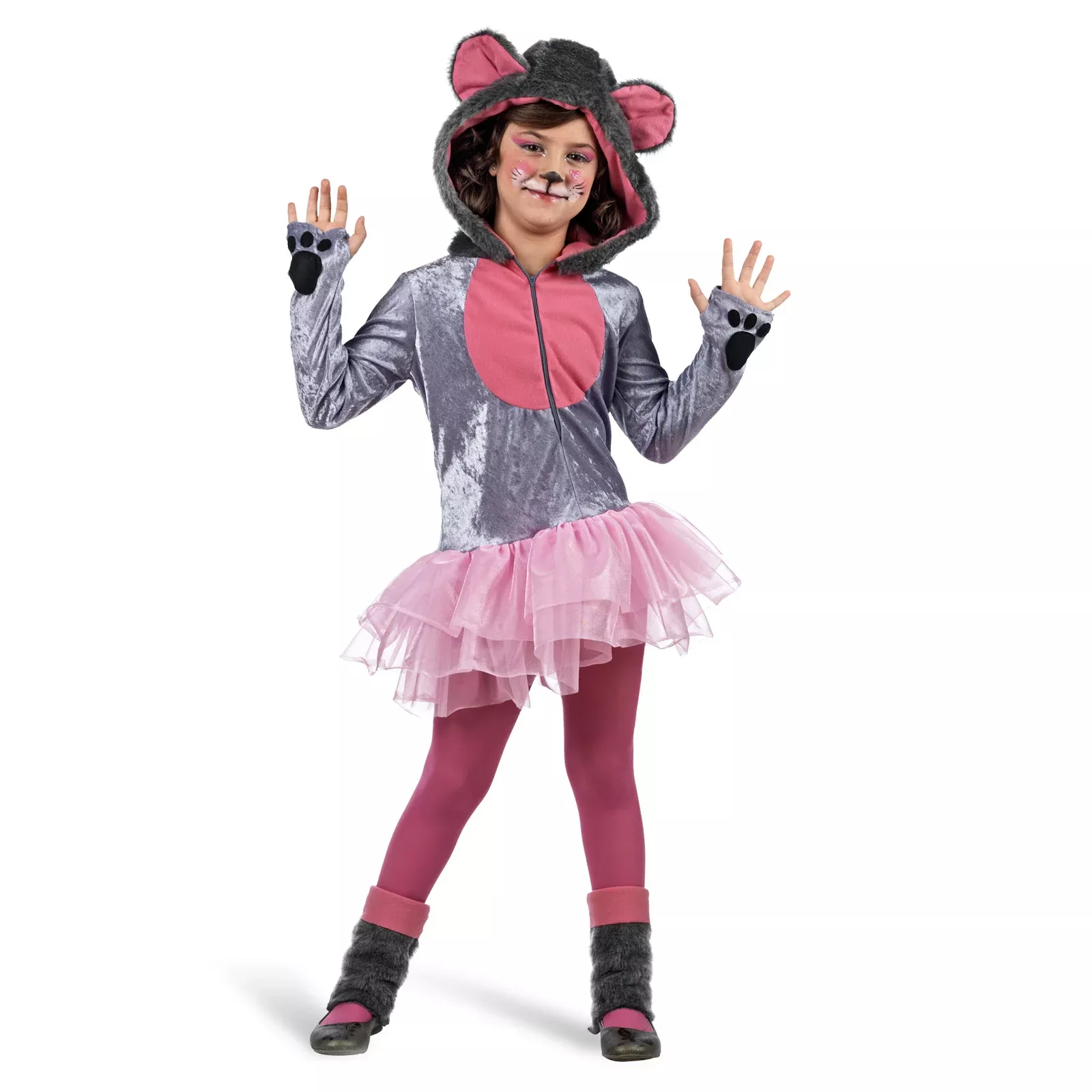 Mouse children's costume dress with hood