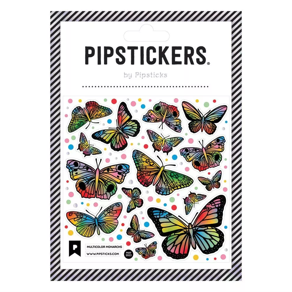 Multicolor Monarchs Sticker Sheet