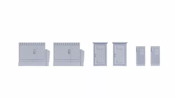 Noch 13751 - 3D Minis - Power & Distribution Boxes (HO Scale)