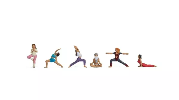 Noch 15888 - Figure Set - Practising Yoga (HO Scale)