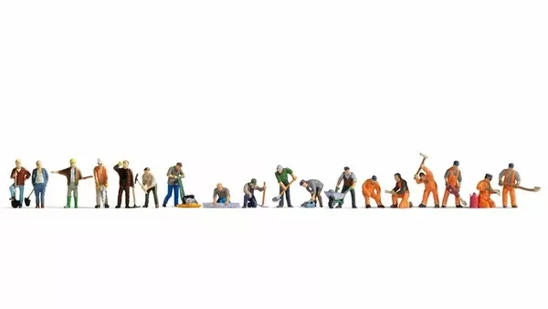 Noch 16111 - XL Figure Set - At Work (HO Scale)