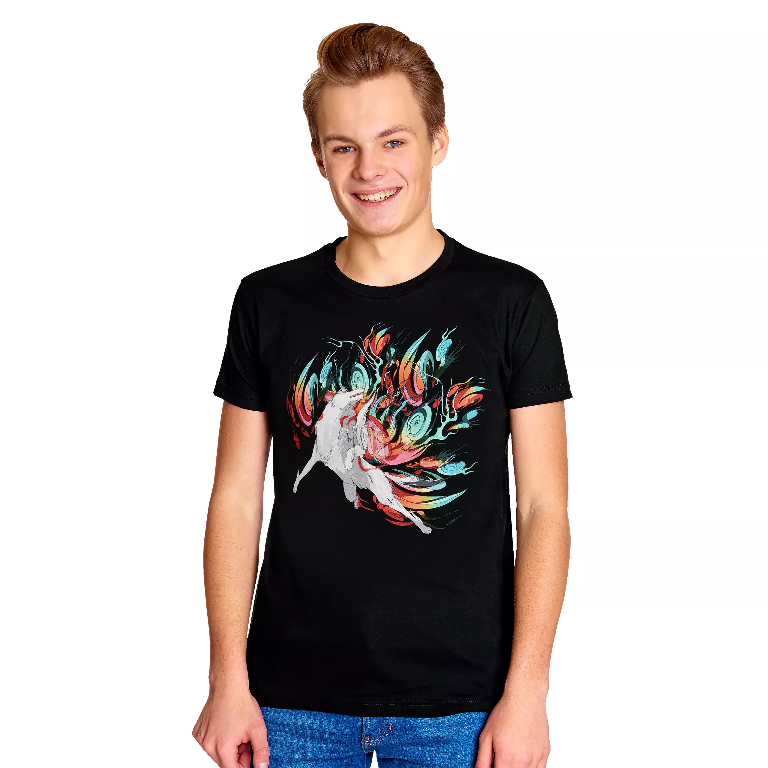 Okami - Amaterasu T-Shirt Black