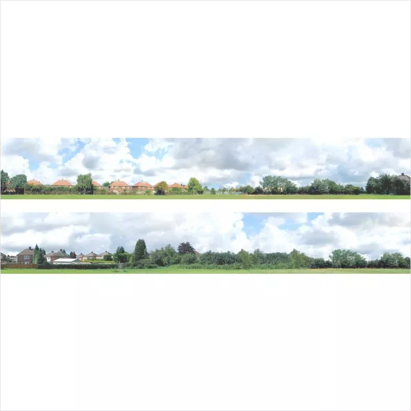 OO Scale Into the Town Backscene - ID107C