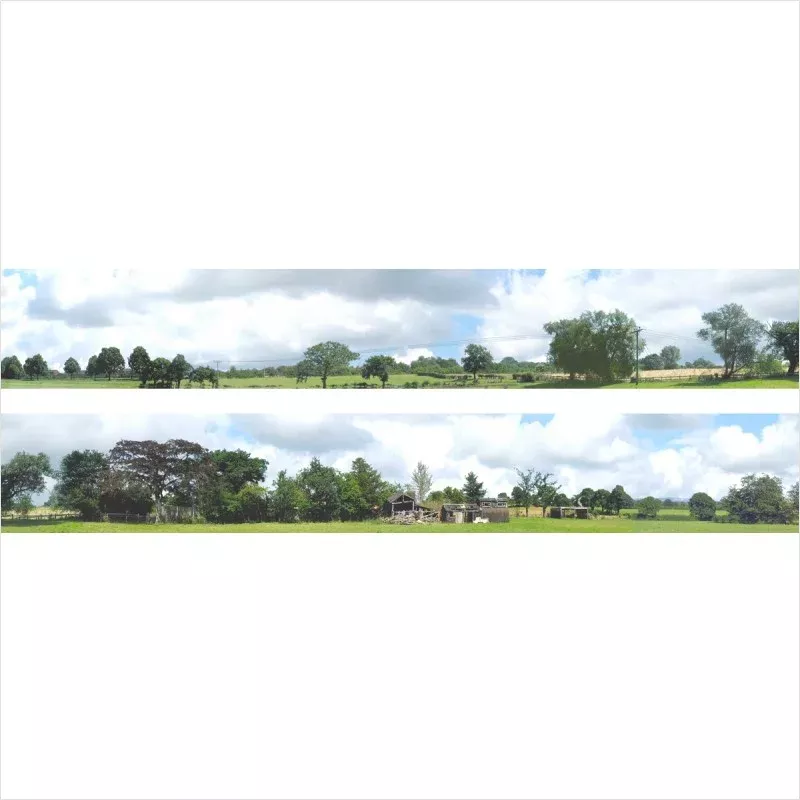 OO Scale Into the Town Backscene - ID107D
