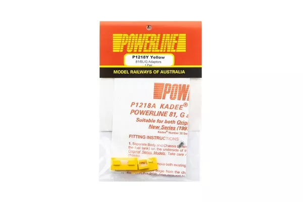 P1218Y - 81/BL/G Class Kadee Adaptor - Yellow (HO Scale)