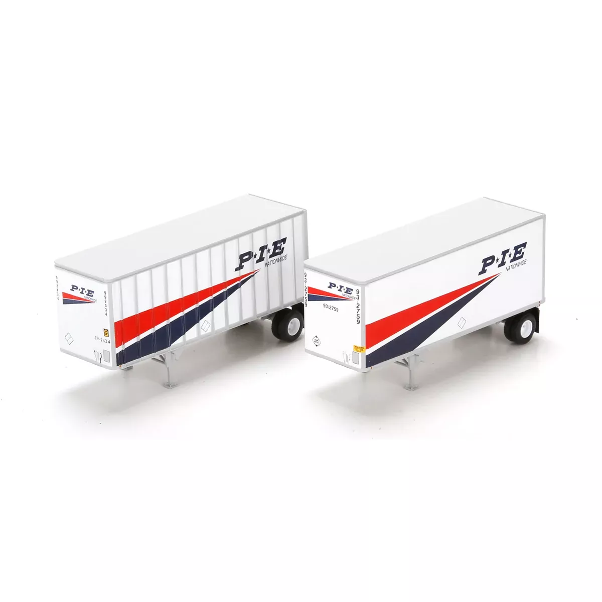 PIE 28' Trailers with Dolly RTR HO Scale (2)