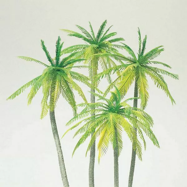 Preiser 18600 HO Scale Palm Trees -- pkg(4)
