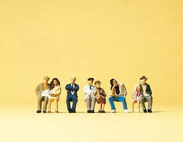 Preiser 79123 N Scale Passengers -- Seated Passengers Set #1