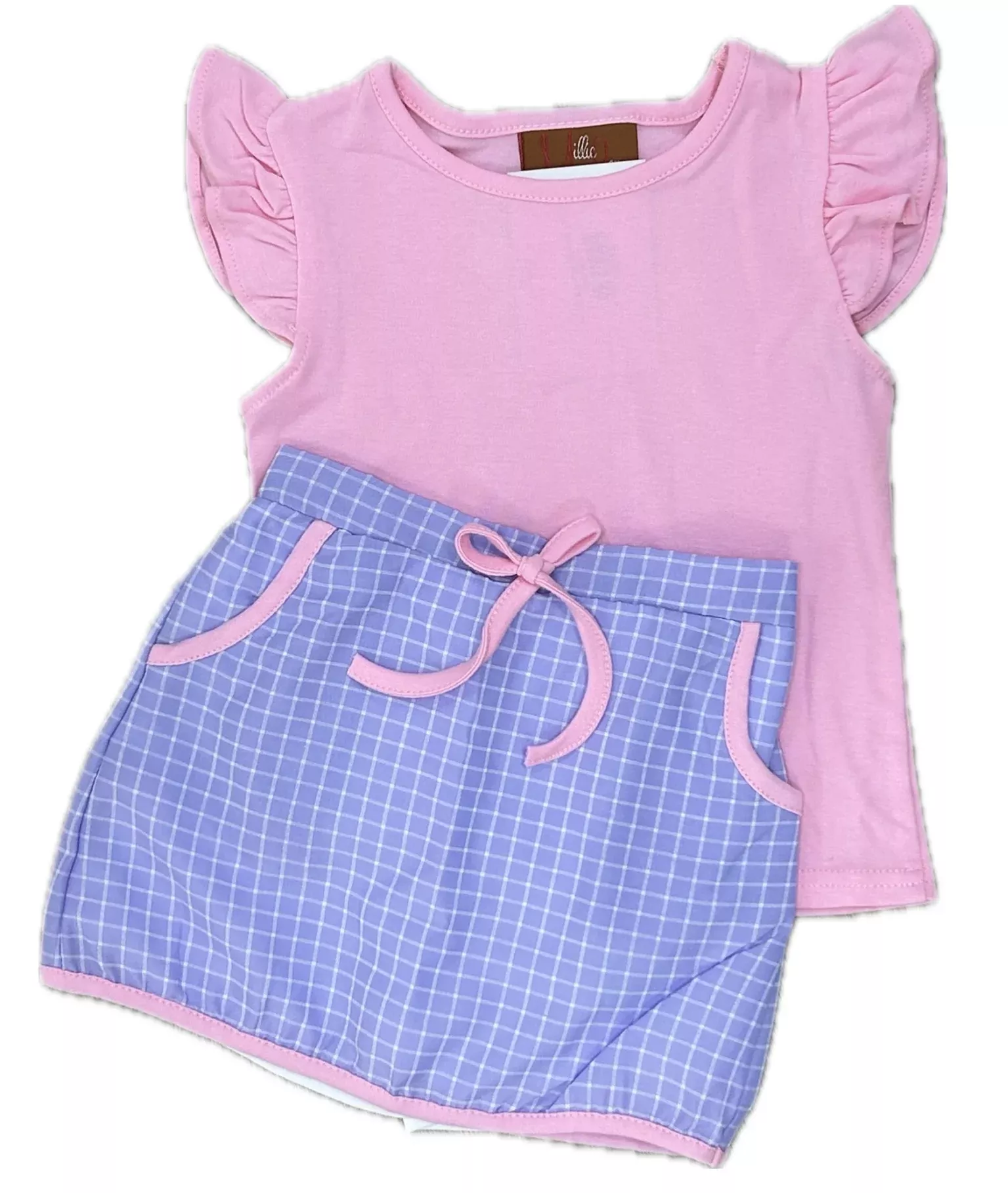 Remind Skort Set - Pink and Purple