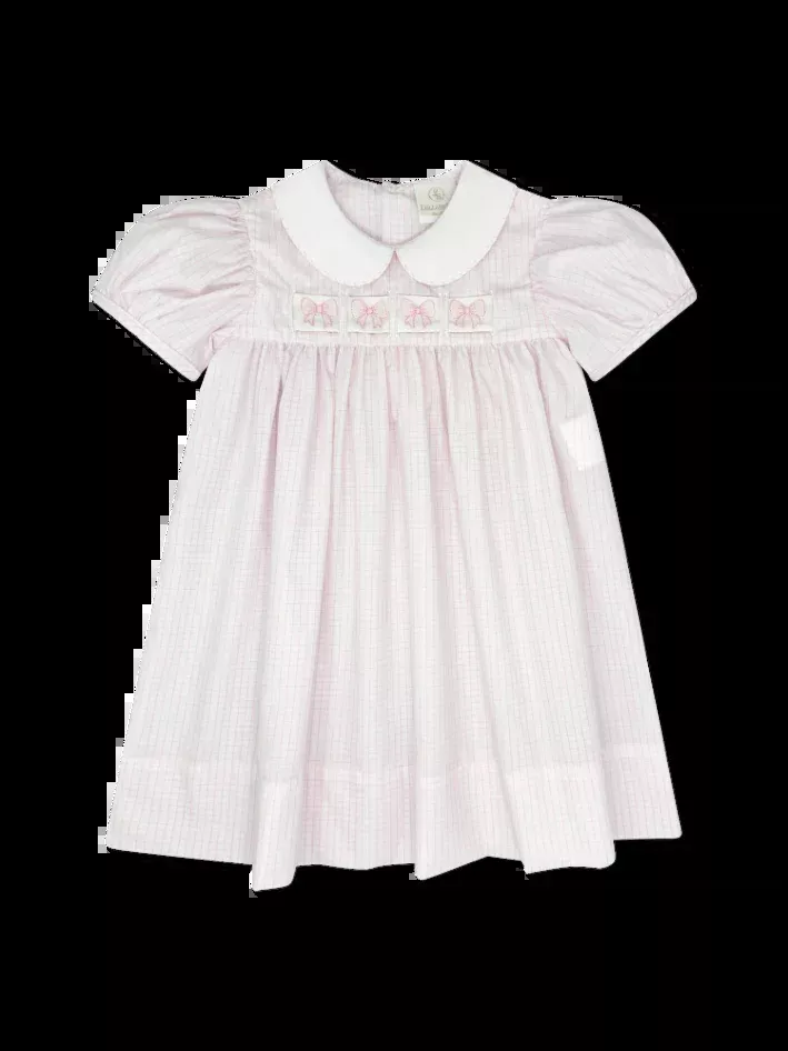 Ruth Ribbon Dress - Classic Pink Windowpane