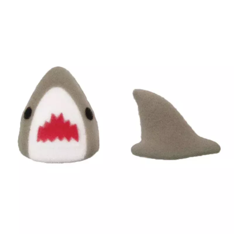 Shark Head & Fin Dec-Ons Pressed Sugars - 6 Pack