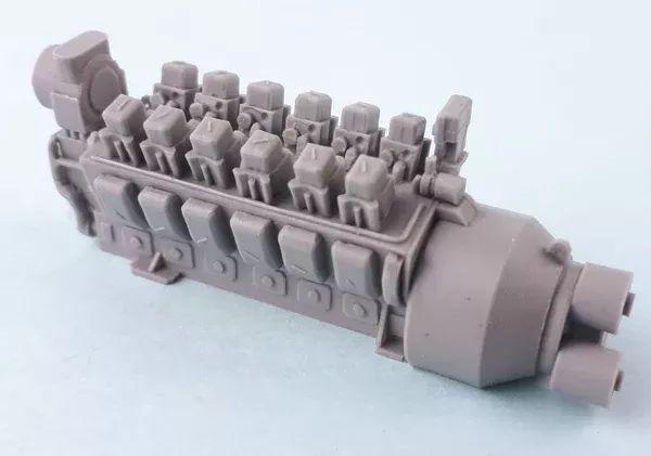 SJ-A251V12PM - ALCO 251 V12 Prime Mover Engine Casting (HO Scale)