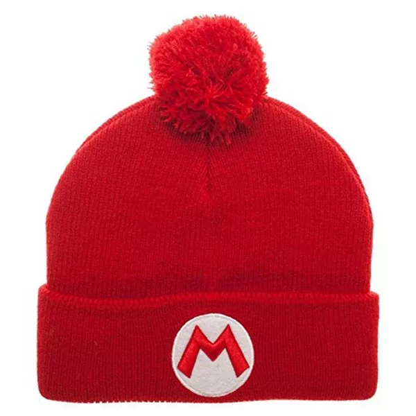 Super Mario Red Mario Pom Beanie