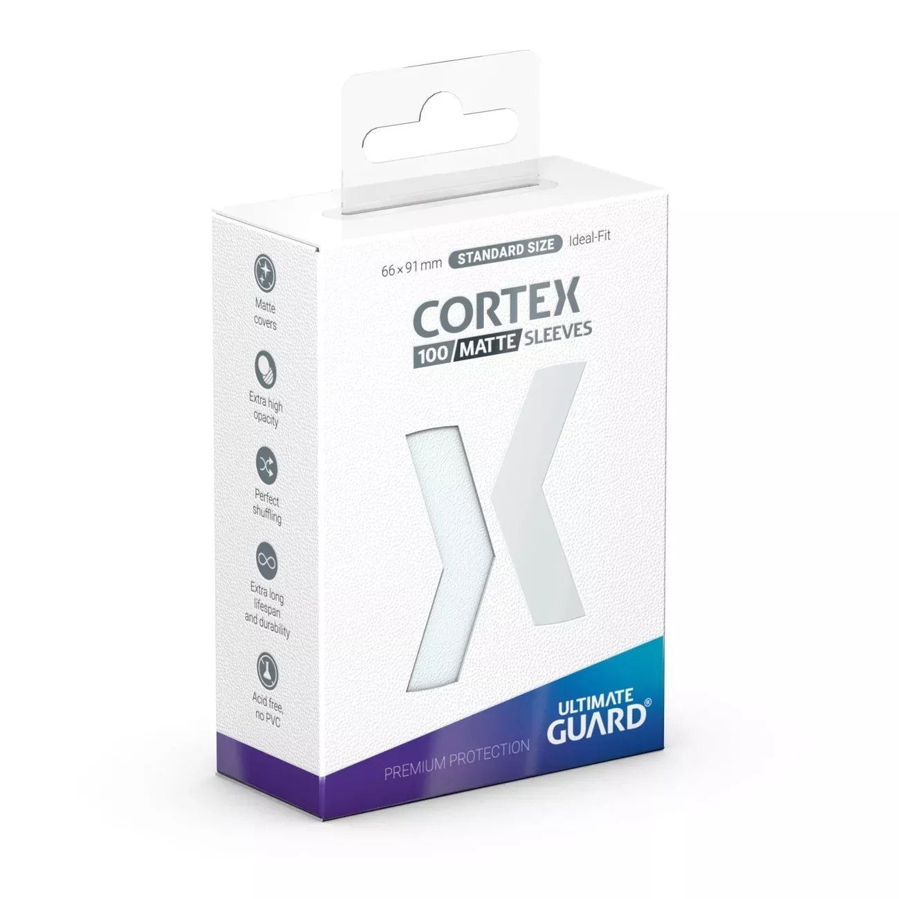Ultimate Guard Cortex Sleeves Matte Standard Size (100) - Transparent