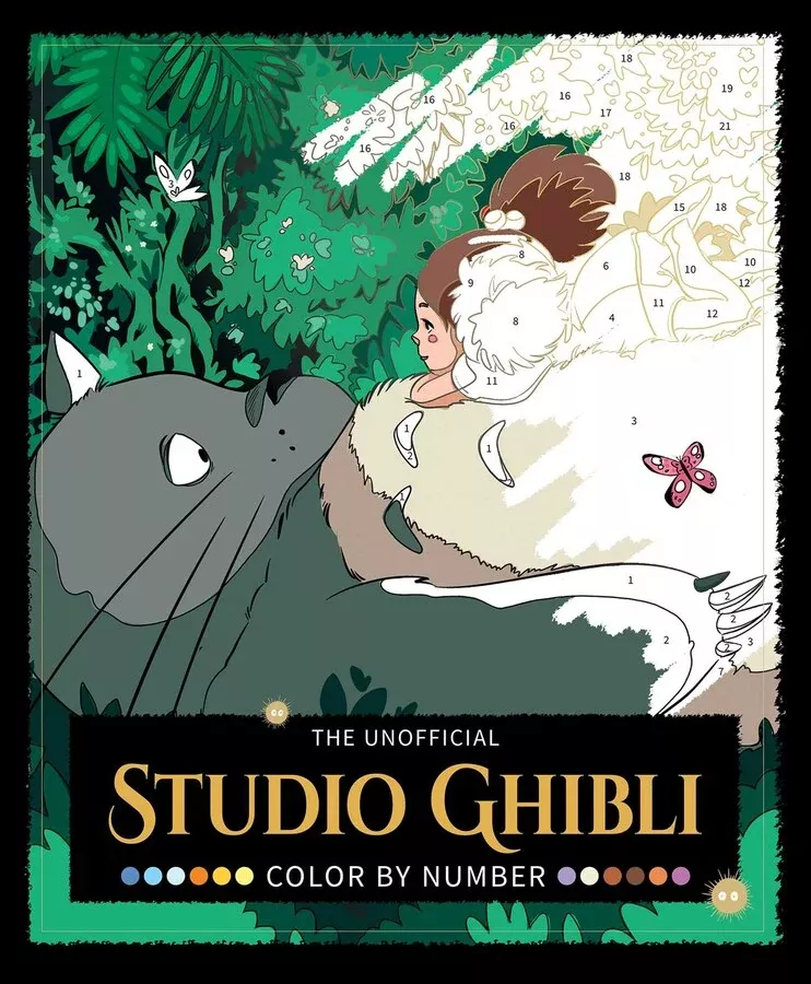 Unofficial Studio Ghibli Color By Number Book