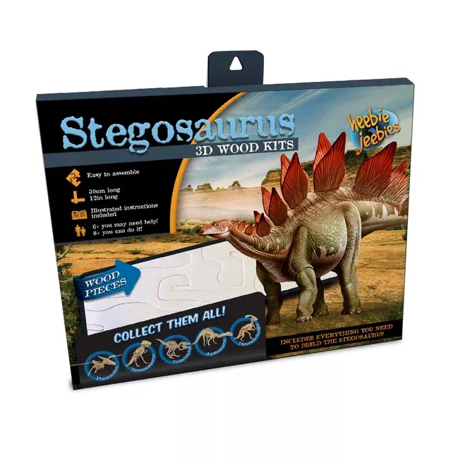 Wooden Stegosaurs Skeleton