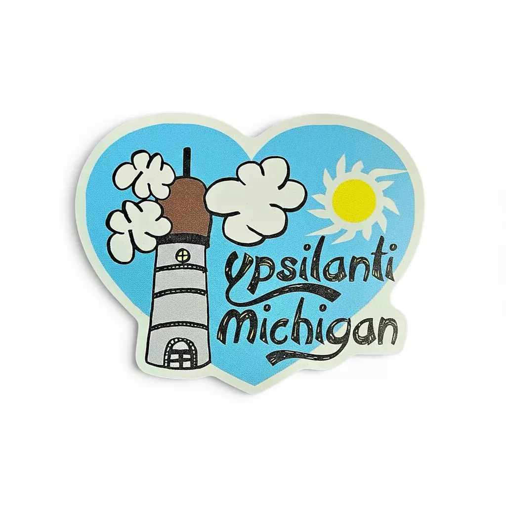 Ypsilanti Cartoon Large Vinyl Sticker